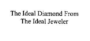 THE IDEAL DIAMOND FROM THE IDEAL JEWELER