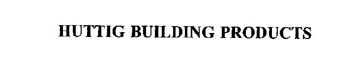 HUTTIG BUILDING PRODUCTS