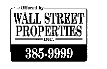 WALL STREET PROPERTIES INC.