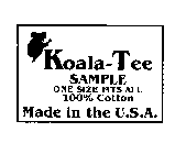 KOALA-TEE SAMPLE ONE SIZE FITS ALL 100% COTTON