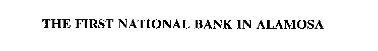 THE FIRST NATIONAL BANK IN ALAMOSA