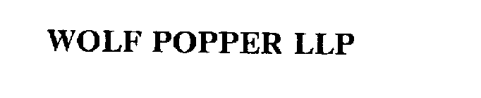WOLF POPPER LLP