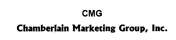 CMG CHAMBERLAIN MARKETING GROUP, INC.