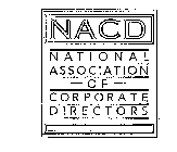 NACD NATIONAL ASSOCIATION OF CORPORATE DIRECTORS