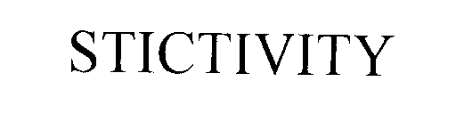 STICTIVITY