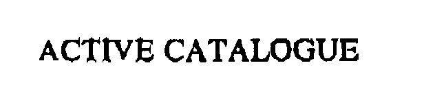 ACTIVE CATALOGUE