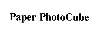 PAPER PHOTOCUBE