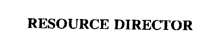 RESOURCE DIRECTOR
