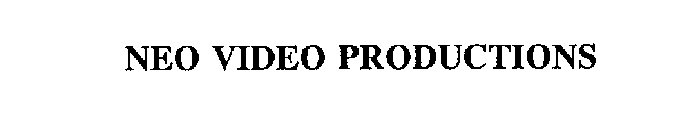 NEO VIDEO PRODUCTIONS