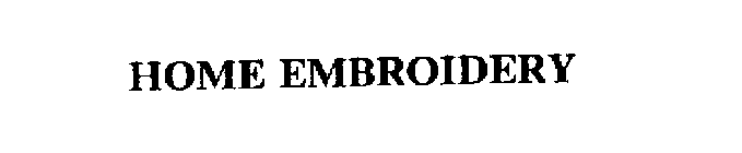 HOME EMBROIDERY