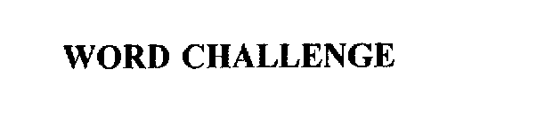 WORD CHALLENGE