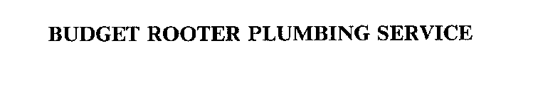 BUDGET ROOTER PLUMBING SERVICE