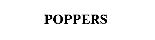 POPPERS