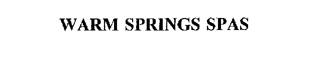 WARM SPRINGS SPAS
