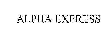 ALPHA EXPRESS