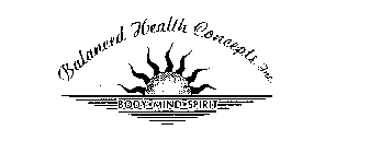 BALANCED HEALTH CONCEPTS INC. BODY MIND SPIRIT