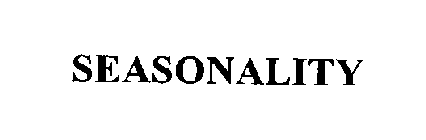 SEASONALITY
