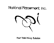 NATIONAL PLACEMENT, INC.  YOUR TOTAL HIRING SOLUTION