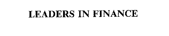 LEADERS IN FINANCE