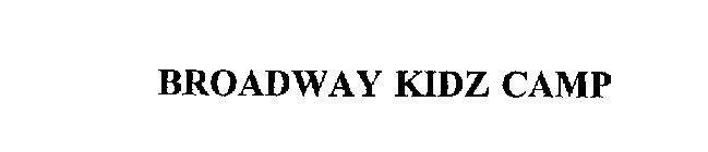 BROADWAY KIDZ CAMP