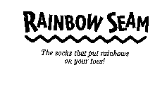 RAINBOW SEAM THE SOCKS THAT PUT RAINBOWS ON YOUR TOES!