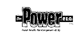 THE POWER P.E.O. INC. PAYROLL BENEFITS RISK MANAGEMENT 401 (K)