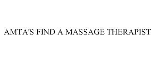 AMTA'S FIND A MASSAGE THERAPIST