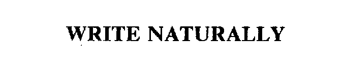 WRITE NATURALLY