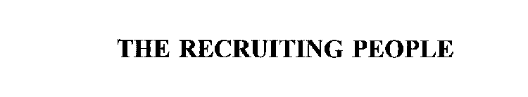 THE RECRUITING PEOPLE