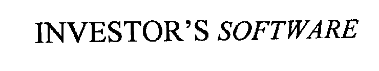 INVESTOR'S SOFTWARE