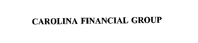 CAROLINA FINANCIAL GROUP