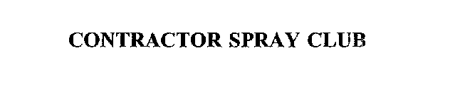 CONTRACTOR SPRAY CLUB