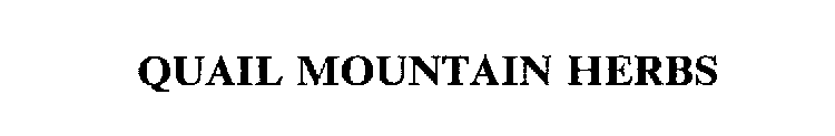 QUAIL MOUNTAIN HERBS