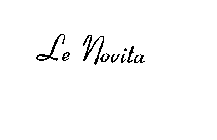 LE NOVITA