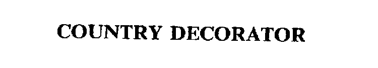 COUNTRY DECORATOR