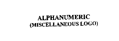 ALPHANUMERIC