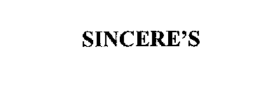 SINCERE'S