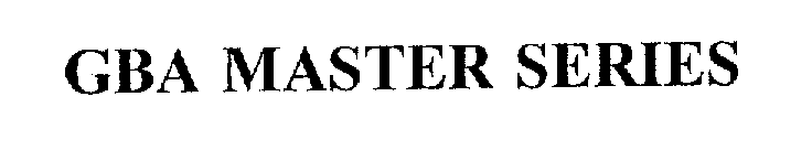 GBA MASTER SERIES