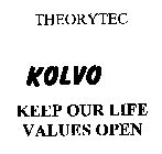 THEORYTEC KOLVO KEEP OUR LIFE VALUES OPEN