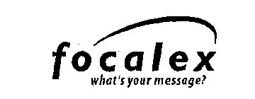 FOCALEX WHAT'S YOUR MESSAGE?