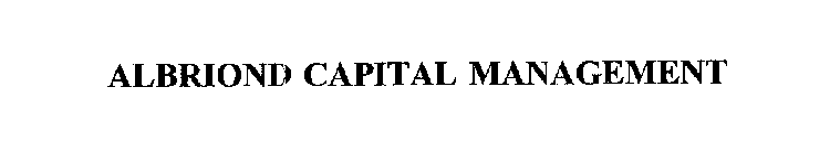 ALBRIOND CAPITAL MANAGEMENT