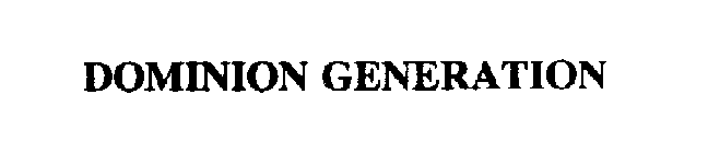 DOMINION GENERATION