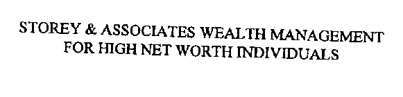 STOREY & ASSOCIATES WEALTH MANAGEMENT FOR HIGH NET WORTH INVIVIDUALS