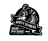 BARRY SANDERS RUN FOR THE RECORD