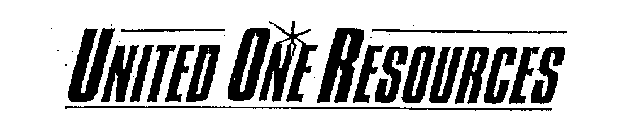 UNITED ONE RESOURCES