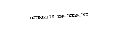 INTEGRITY ENGINEERING