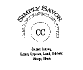 SIMPLY SAVOR CC COUTURE CATERING CUSTOM, CORPORATE, CASUAL, CHILDRENS' CHICAGO, ILLINOIS
