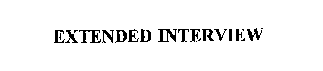 EXTENDED INTERVIEW