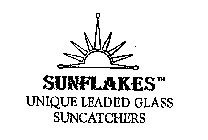 SUNFLAKES UNIQUE LEADED GLASS SUNCATCHERS