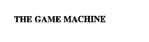 THE GAME MACHINE